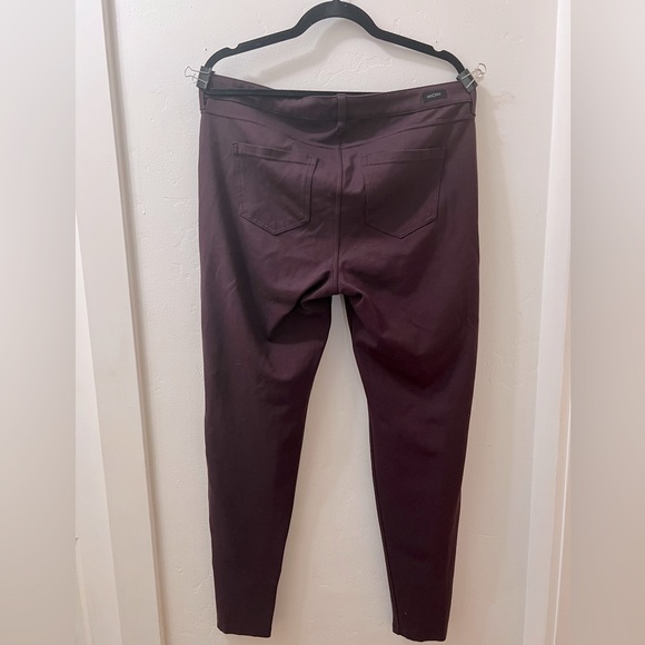 Liverpool Burgundy Leggings Pants Size 14 - Picture 2 of 3